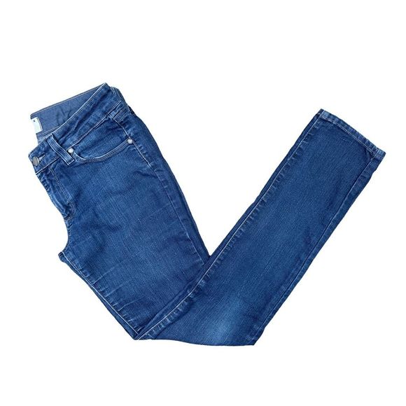 PAIGE Denim Skyline Skinny Dark Wash Jeans - Size 27 - Picture 3 of 6